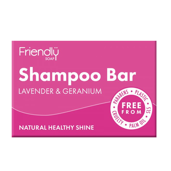 Friendly Soap Shampoo Bar Lavender & Geranium The Good Health Boutique